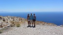 Victoria, Don, and Linda at site of ancient Thira on Santorini
