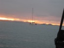 View of Auckland at sunset