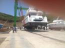 242t boat lift: Superyacht from transom