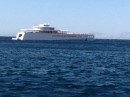 Late Steve Jobs boat Venus, 100 mil euros. It is out of this world, sorry about the poor quality photo. 