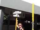Gwen ( Vanna White) hangs at a winey street corner. 