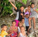 Kids from Maunaira, the village just down the path from Maunaithaki.