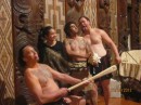 Waitangi performers -- note tongues