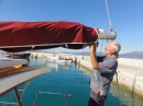 Removing the sail covers