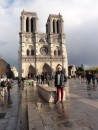 George being a tourist at Notre Dame.  "Esmderelda!  The bells, the bells!"