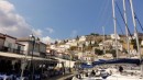 Hydra, boats and harbour