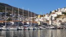Boats moored at Hydra (not the Cyclades!)
