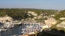 View of Bonifacio harbour from the citadel