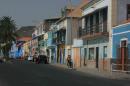 Colourful main street in Mindelo