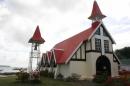 Catholic church near Cap Malheureux - most northely point of Mauritius