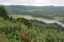 Laguna Verde in Sete Cidades caldera - so named because of the seven cities supposedly consumed by the volcano