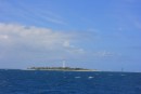 Amedee lighthouse - the tallest steel lighthouse in the world - on the way out of New Caledonia