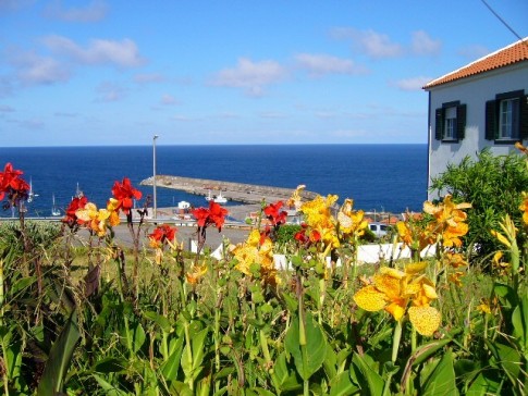 Flores-the island of flowers- and a welcome sight after 13 days from Lunenburg to Azores