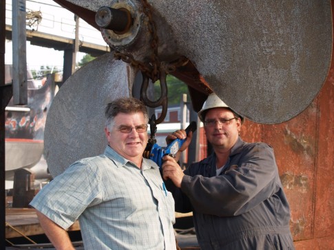Tim Clahane & Danny Himmelman from the Lunenburg Foundry..........great guys!