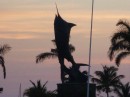 Chub Cay...Marlin sculpture