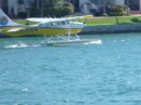 Seaplane beside Fisher Island