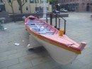 whale boat outside of museum...