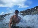 In the bubbly pool at Culebrita, PR