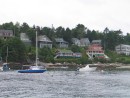 Typical Maine cottages on Townsend Gut