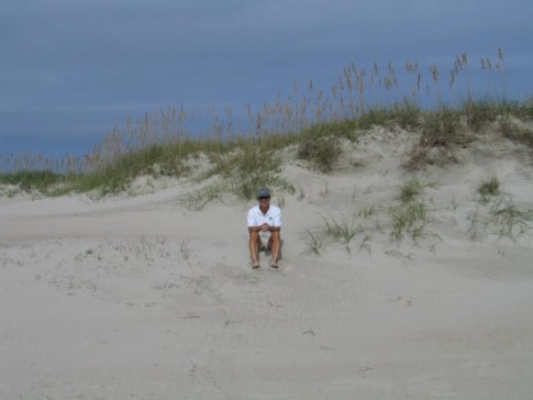 On the beach at Ocracoke