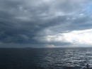 Ominous clouds, entering Port Clyde 