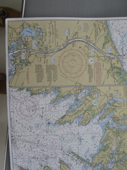 Chart of Cape Cod Canal