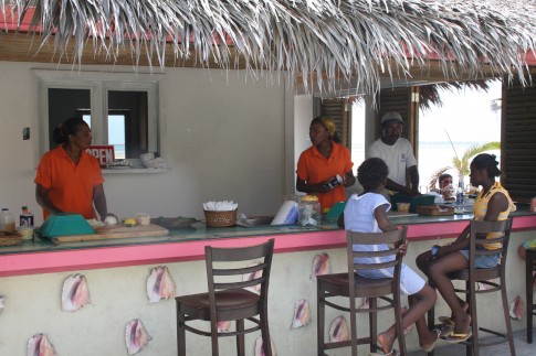 Beach bar, Harbour Island, Bahamas