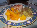BBQ Pork Loin, Squash & Potatoes