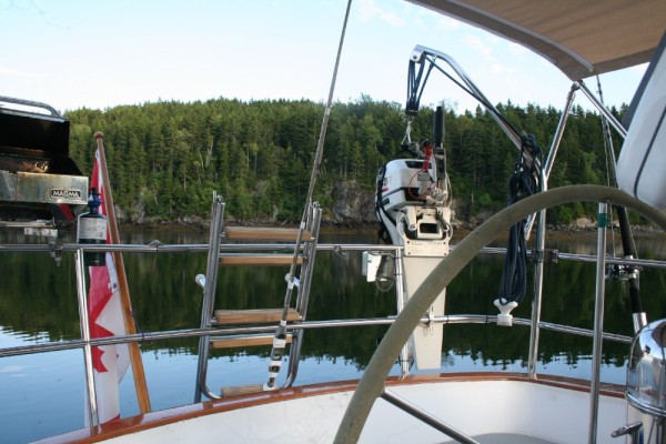 Anchored in Northwest Harbour, Deer Island, NB