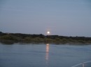 The moon coming up at Matanzas River
