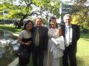My dad, Jen, Neil and I arriving at the wedding