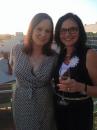 Jess and I enjoying drinks at Alex Hotel rooftop