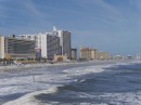 Looking from the pier at Daytona Beach
