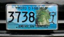 The American Samoa State License Plate