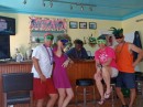 Mardi Gras party before snorkeling. 