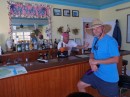 Jeff and Keith in the bar/clubhouse at Berry Islands Club.