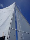 Wing and wing on s/v Mezzaluna