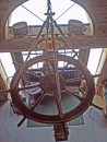 Boat wheel chandelier