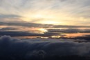 View from the air, flying into Golfito, Costa Rica at dawn