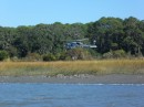 Army helicopter on Jekyll Island Georgia