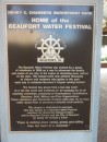 Plaque at the waterfront park in Beaufort, SC