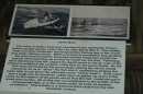 The placard explaining how essential the drive boat was to the menhaden industry.