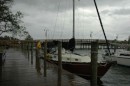 We decided to tie up in a more protected spot at the Town of Manteo Marina.