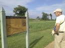While we were in Deltaville, we visited nearby Williamsburg and Yorktown. Here, Robert studies a sign on the Yorktown battlefield.