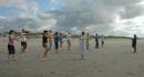 Tai Chi on the beach with Grace