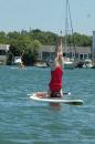 Inversion: My first time out too, but I had seen yoga on paddle board classes and had to try it.