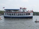 The excursion boat, The Patriot, docked next to the Chesapeake Bay Maritime Museum, gives tours of the Miles River.