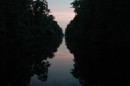 Dismal Swamp Canal at dawn.