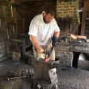 The blacksmith at work.