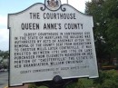 This historical marker tells us that the Queen Anne County courthouse is the oldest one in continuous use in Maryland. 